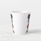 Schattigee Chinese zombie Latte Mok (Voorkant)