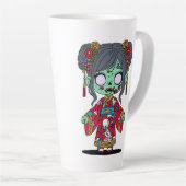 Schattigee Chinese zombie Latte Mok (Rechterhoek)