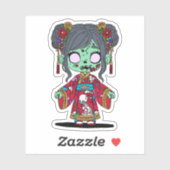 Schattigee Chinese zombie Sticker (Vel)