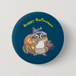 Schattigee Chipmunk Halloween kinder Button