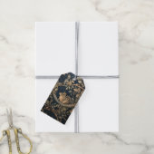 Schattigee Chipmunk in William Morris Style Forest Cadeaulabel (Met Touw)