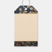 Schattigee Chipmunk in William Morris Style Forest Cadeaulabel (Achterkant)