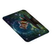 Schattigee Chipmunk op paddenstoel in magische tui Magneet (Rechterzijde)