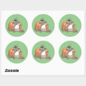 Schattigee Chipmunk Pumpkin Sticker (Vel)
