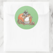 Schattigee Chipmunk Pumpkin Sticker (Tas)