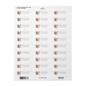 Schattigee Chipmunk Retour Adreslabels Etiket (Full Sheet)