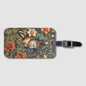 Schattigee Chipmunk William Morris Geïnspireerd Bl Bagagelabel (Voorkant (horizontaal))