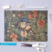 Schattigee Chipmunk William Morris Geïnspireerd Bl Tissuepapier (Craft)