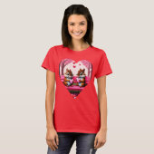 Schattigee Chipmunks en snoep harten T-shirt (Voorkant volledig)