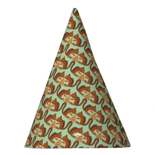 Schattigee Chipmunks Fall Wedding Patterned Feesthoedjes (Rechts)