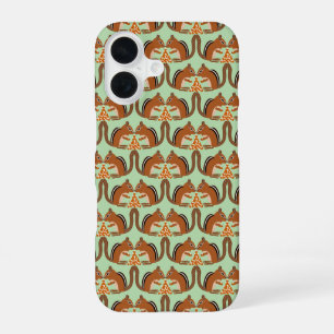 Schattigee Chipmunks Fall Wedding Patterned iPhone 16 Hoesje