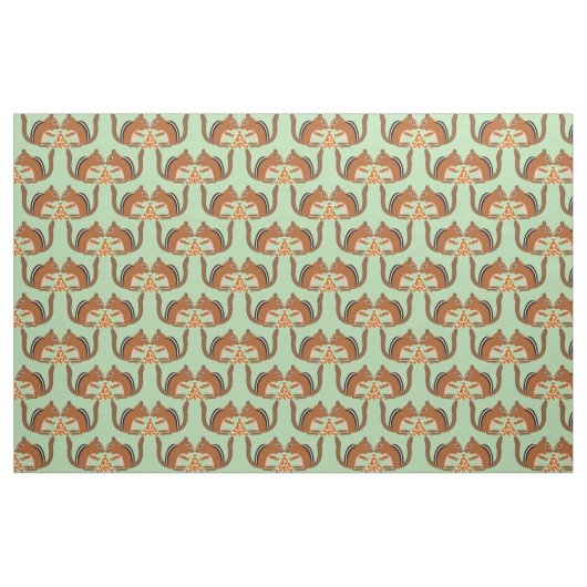 Schattigee Chipmunks Fall Wedding Patterned Stof (Fat Quarter)