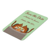 Schattigee Chipmunks Herfst bruiloft Custom Magneet (Linkerzijde)