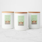 Schattigee Chipmunks Herfst bruiloft Custom Voedselcontainer Etiket (Flessen)