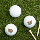 Schattigee Chipmunks herfstbruiloft Golfballen (Insitu Gras)