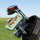 Schattigee Chipmunks herfstbruiloft Golfheadcover (Insitu)