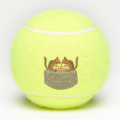 Schattigee Chipmunks herfstbruiloft Tennisballen (Achterkant)