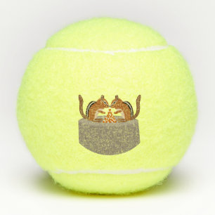 Schattigee Chipmunks herfstbruiloft Tennisballen