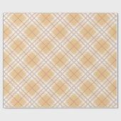 Schattigee chique Herfst herfst Tartan Plaid Cadeaupapier (Vlak)