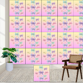Schattigee & chique kwekerij - Pastel Dream Bows Behang