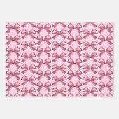 Schattigee chique meisje roze satijn esthetische b inpakpapier vel (Voorkant)