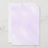 Schattigee chique Paarse vlinder kusjes meisje Bab Kaart (Achterkant)