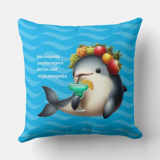 Schattigee Chiquita Vaquita Genieten van een Virgi Kussen (Achterkant)