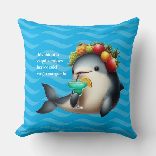 Schattigee Chiquita Vaquita Genieten van een Virgi Kussen (Voorkant)
