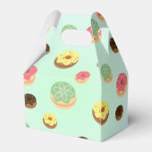 Schattigee Chocolade aardbei donuts patroon Verjaa Bedankdoosjes (Achterkant)