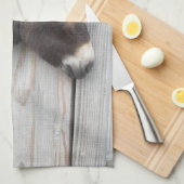 Schattigee Chocolade Baby Ezelveulen Theedoek (Quarter Fold)