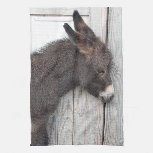 Schattigee Chocolade Baby Ezelveulen Theedoek (Verticaal)