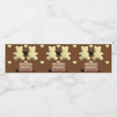 Schattigee chocolade beer Baby shower waterfles la Waterfles Etiket (Enkel label)