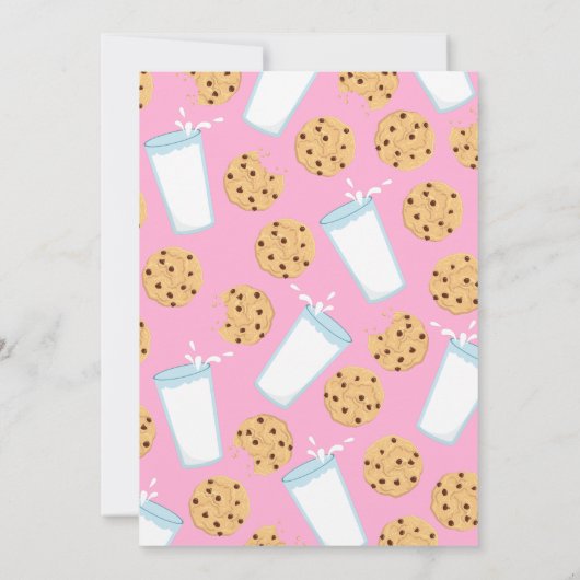 Schattigee Chocolade Chip Cookie Kinder 1e Verjaar Kaart (Achterkant)