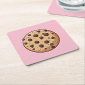 Schattigee Chocolade Chip Cookie Onderzetter Set (Schuin)