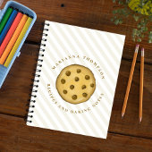 Schattigee Chocolade Chip Cookies Aangepast Notitieboek