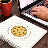 Schattigee Chocolade Chip Cookies Aangepast Notitieboek