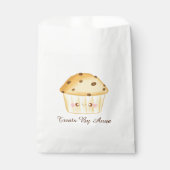 Schattigee Chocolade Chip Muffin Bedankzakje (Voorkant)