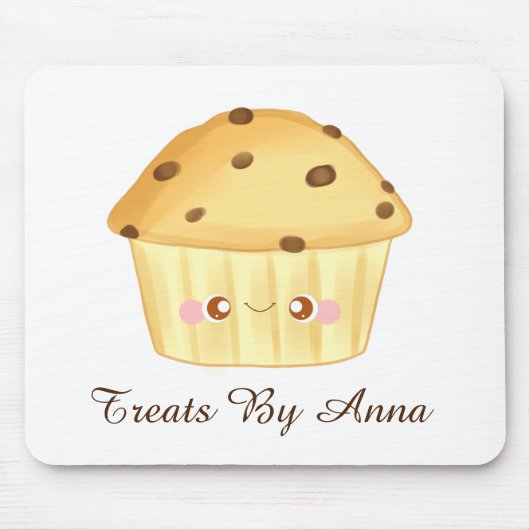 Schattigee Chocolade Chip Muffin Muismat (Voorkant)