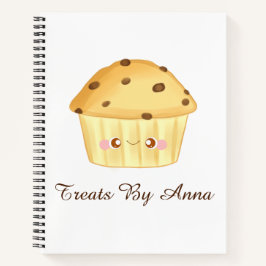 Schattigee Chocolade Chip Muffin Notitieboek