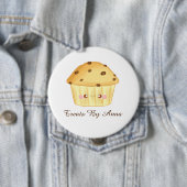 Schattigee Chocolade Chip Muffin Ronde Button 4,0 Cm (In situ)