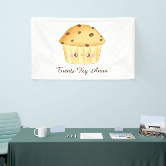 Schattigee Chocolade Chip Muffin Spandoek (Beurs)