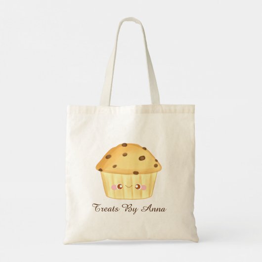 Schattigee Chocolade Chip Muffin Tote Bag (Achterkant)