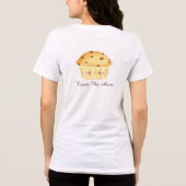 Schattigee Chocolade Chip Muffin Tri-Blend Shirt (Achterkant)