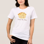 Schattigee Chocolade Chip Muffin Tri-Blend Shirt (Voorkant)