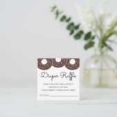 Schattigee Chocolade Donuts Baby shower Luier Raff Informatiekaartje (Staand voorkant)