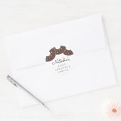 Schattigee Chocolade Donuts Baby shower Sprinkle Ronde Sticker (Envelop)