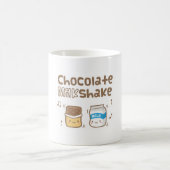 Schattigee Chocolade en Melkshake Pun Doodle Koffiemok (Center)