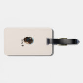 Schattigee Chocolade Labrador Hond – Bailey | Kado Bagagelabel (Achterkant horizontaal)