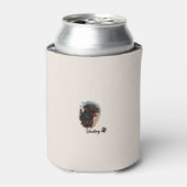 Schattigee Chocolade Labrador Hond – Bailey | Kado Blikjeskoeler (Blikje Voorkant)