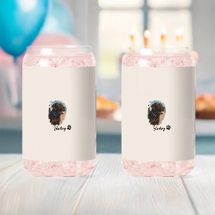 Schattigee Chocolade Labrador Hond – Bailey Kado Blikvorm Glas